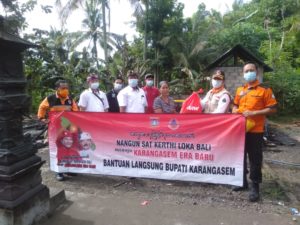 BPBD Karangasem Salurkan Bantuan Korban Kebakaran Bangunan di Seraya Barat