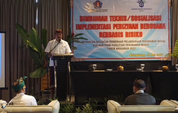 Wabup Kasta Buka Kegiatan Bimbingan Teknis/Sosialisasi Implementasi Perizinan Berusaha Berbasis Resiko