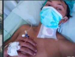 Leher Ditikam Sangkur, Putu Arsana Dilarikan ke Rumah Sakit