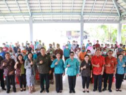 Ketua TP PKK Provinsi Bali Pada Acara “Aksi Sosial Menyapa dan Berbagi” di Kabupaten Karangasem