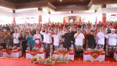 Bupati, Panglingsir Puri Sampai Tokoh Masyarakat Se-Kabupaten Gianyar, Dukung Gubernur Bali Wayan Koster Melanjutkan Pembangunan di Bali