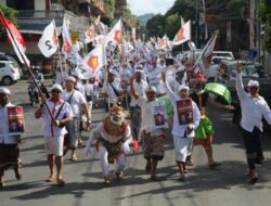 Long March 1 Km ke KPU, Gerindra Karangasem Daftarkan Bacaleg Perempuan Melebihi Kuota