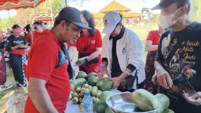 Dipimpin Langsung Wayan Koster, PDI Perjuangan Gelar Pasar Gotong Royong Serentak se-Bali