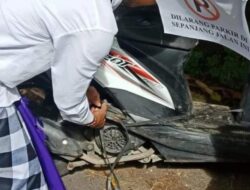Motor Pemedek Pura Dalem Puri Diikat Tali Plastik 