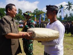 Bupati Gede Dana Secara Resmi Membuka TMMD ke-119 di Desa Selumbung