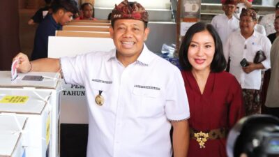 Pj. Gubernur Bersama Forkopimda Bali Pantau Pelaksanaan Pemilu di Denpasar