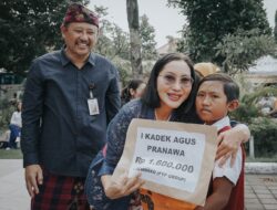 Bantu Entaskan Kemiskinan Ekstrim, Pj. Ketua TP PKK Bali Ny. drg. Ida Mahendra Jaya Apresiasi Pelaksanaan Bakti Sosial Ngrombo