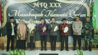 Ditandai Pemukulan Rebana, Bupati Gede Dana Resmi Membuka MTQ Kabupaten Karangasem ke-XXX