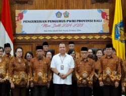 Wujudkan Keanggotaan yang Berperan Aktif dan Berkontribusi, Pj. Gubernur Bali Kukuhkan Kepengurusan PWRI Provinsi Bali 2024-2029
