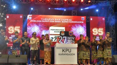 kpu-karangasem-luncurkan-tahapan-pilkada-2024