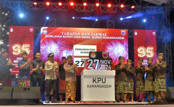 kpu-karangasem-luncurkan-tahapan-pilkada-2024
