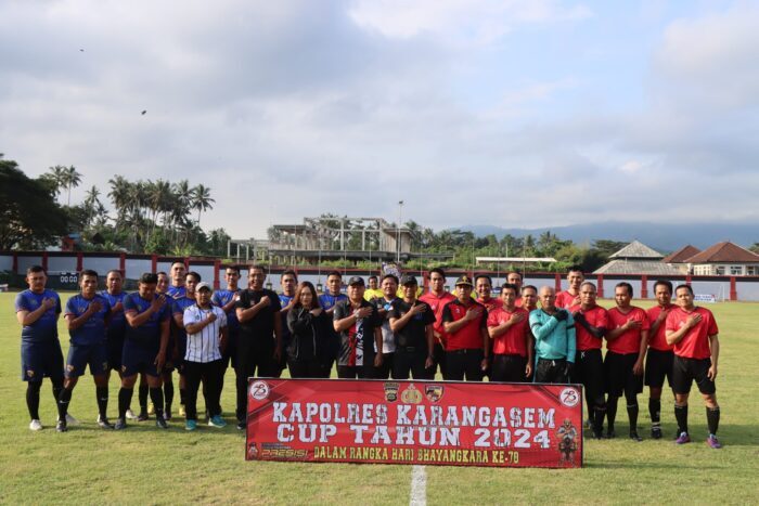 Polres Karangasem Gelar Sepak Bola Kapolres Cup 2024