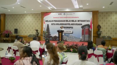 Tingkatkan Pemahaman Nilai Integritas, Direktorat Pembinaan Peran Serta Masyarakat KPK RI Gelar Bimtek Bagi Pelaku UMKM di Kabupaten Badung