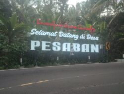 Pesaban Mulai Tidak Aman, Plang Papan Nama Desa Dirusak Orang