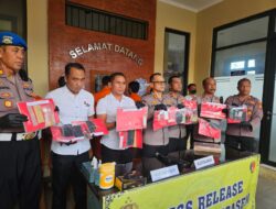 Perang Lawan Narkoba Polres Karangasem Tangkap 6 Pengedar, Sita 14 Paket Sabu