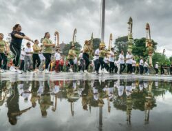 Semangat Kebersamaan Warnai Senam Massal Hut Bangli ke 821