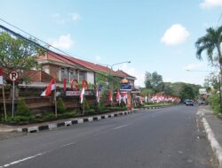 HUT Kota Amlapura ke-385, Pemkab Karangasem Pasang Bendera Merah Putih