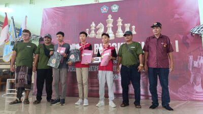 Peringati Hari Bung Karno, Percasi Buleleng Bersama Pemerintah Desa Bungkulan Gelar Kejuaraan Catur Se-Bali