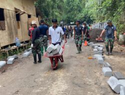 Ikut Bersinergi Pasca Bencana, Kwarcab Badung Wujud Sinergi dan Gotong Royong Bangun Desa