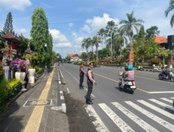 Satuan Samapta Polres Klungkung Rutin Gelar Patroli di Obyek Wisata Kertha Gosa