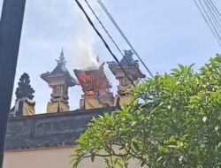 Satu Palinggih Hangus Terbakat, Diduga Akibat Dupa Tak Dipadamkan