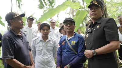 Irigasi Rusak Diterjang Banjir, Bupati Turun Tangan di Subak Lipang