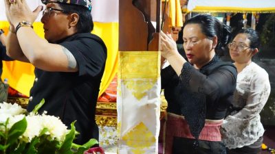Giri Prasta Melayat ke Rumah Duka Ayah Wabup Karangasem Pandu Prapanca Lagosa