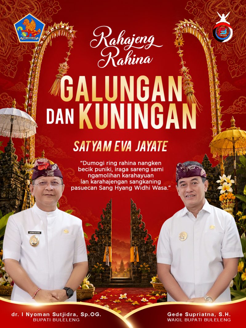 i-nyoman-sutjidra-bupati-buleleng-bersama-gede-supriatna-wakil-bupati-buleleng-menghaturkan-selamat-hari-raya-galungan-dan-kuningan-tahun-saka-1948-2026-masehi