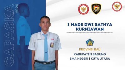 I Made Dwi Sathya Kurniawan, Putra Badung Terpilih Paskibraka Pusat 2026