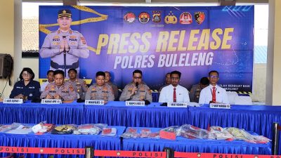 Tim Goak Poleng Polres Buleleng Ringkus Dua Pelaku Pencurian Motor di Sukasada