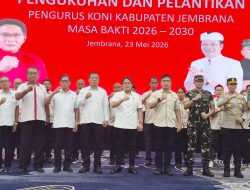 Wakil Bupati Karangasem Hadiri Pelantikan Pengurus KONI Jembrana Masa Bakti 2026–2030