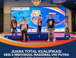 Komang Dylan Sabet Medali Emas, Perak dan Perunggu pada Kejurnas Junior Panahan 2026