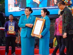 Kontingen Karangasem Raih Juara II Lomba Senam, Ny. Mas Parwata Hadiri Puncak HKG PKK ke-54 Provinsi Bali