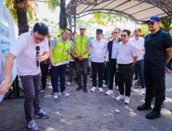 Bupati Adi Arnawa dan Wabup Bagus Alit Sucipta Tinjau Proyek Strategis Pengendali Banjir di Kuta