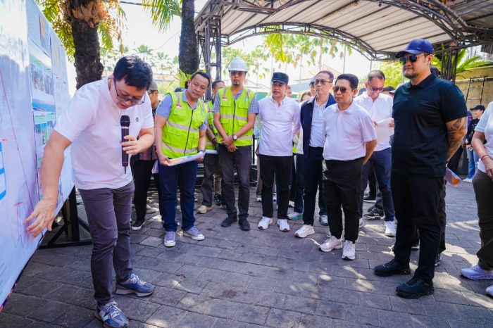 bupati-adi-arnawa-dan-wabup-bagus-alit-sucipta-tinjau-proyek-strategis-pengendali-banjir-di-kuta