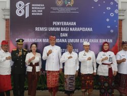 Gubernur Koster Bacakan Sambutan Menteri pada Pemberian Remisi di Lapas Kerobokan