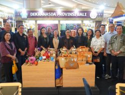 Ketua Dekranasda Bali Ny. Putri Koster Promosikan Kriya Unggulan Bali di Pameran HUT Ke-45 Dekranas di Makassar