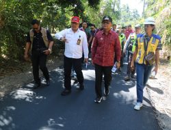 Bupati Sutjidra Pastikan Penuntasan Jalan Bukti-Tunjung, Progres Pengerjaan Lampaui Target