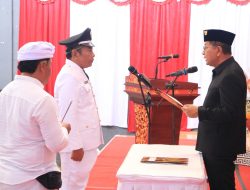 Lantik PAW Perbekel Pengastulan, Bupati Sutjidra: Jadilah Pemimpin yang Adil dan Siap Ngayah