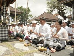 Wabup Guru Pandu Hadiri Balik Sumpah Warnai Pujawali Pura Hyang Haluh Prajapati Besakih