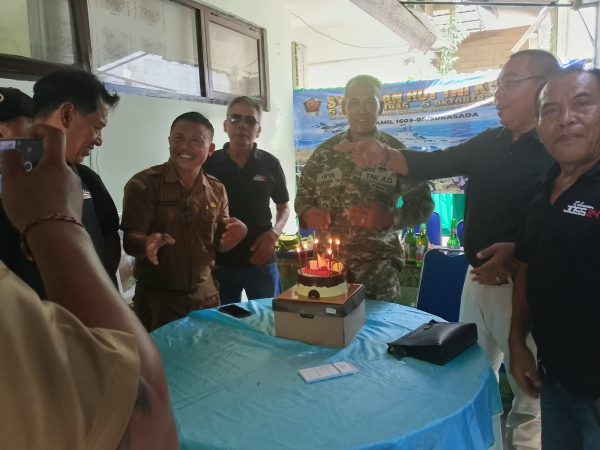 HUT ke-81 TNI, Koramil 1609-05Sukasada Gelar Syukuran Bersama Relawan Joss24 dan Forkopimcam