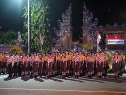 Peringati Hari Pramuka Ke-65, Kwarcab Klungkung Gelar Renungan Suci dan Gagang Kerja Sama Saka Anti Narkoba Bersama BNN