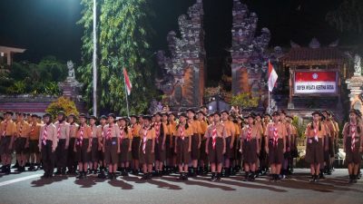 peringati-hari-pramuka-ke-65-kwarcab-klungkung-gelar-renungan-suci-dan-gagang-kerja-sama-saka-anti-narkoba-bersama-bnn