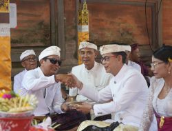 Perkokoh Ketahanan Budaya, Bupati Satria Bersama Wakil Bupati Tjok Surya Hadiri Rangkaian Karya di Tiga Pura
