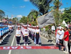 Sambut HUT ke-81 RI, 27 Regu SMKN 4 Bangli Unjuk Kebolehan di Gerak Jalan Kreasi