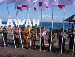 Sambut HUT ke-81 RI, Bupati Satria Pimpin Aksi Pemasangan Bendera Merah Putih di Titik Strategis